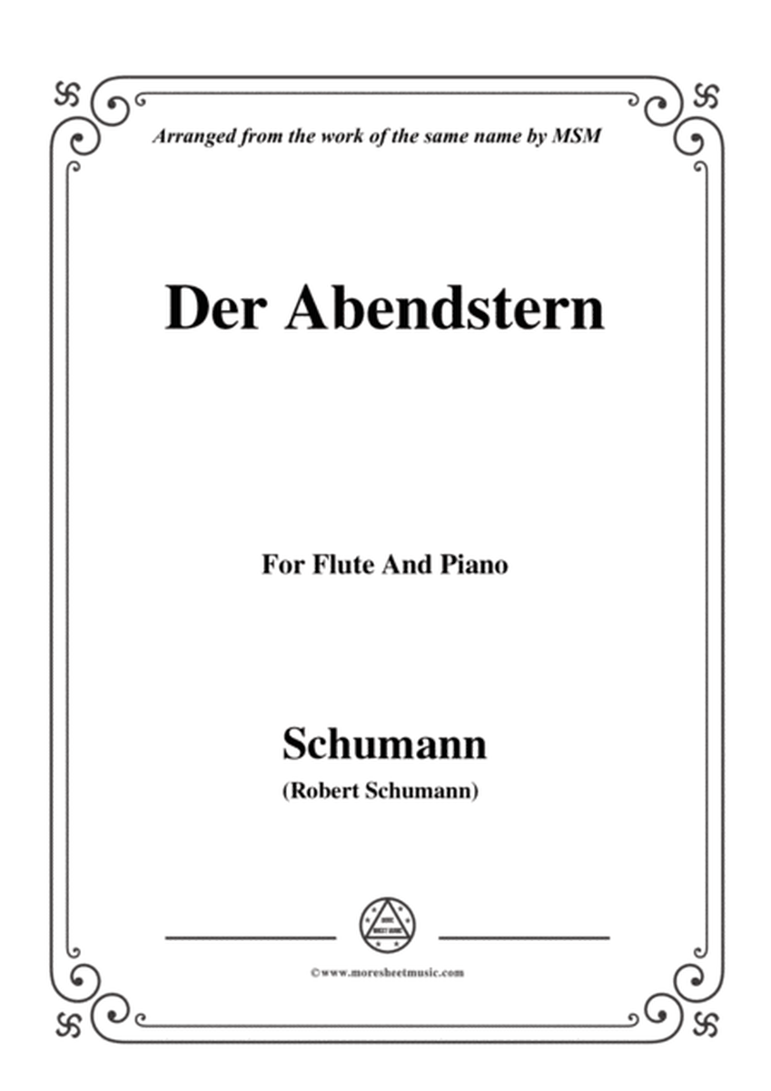 Schumann-Der Abendstern,Op.79,No.1,for Flute and Piano image number null