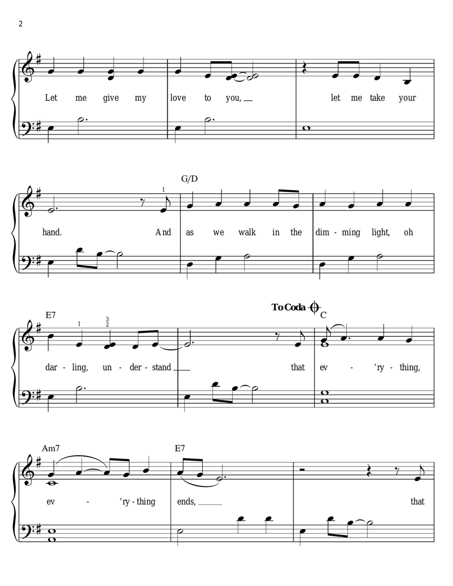 Meet Me On The Equinox Meet Me On The Equinox Voice scores gallery preview page 2