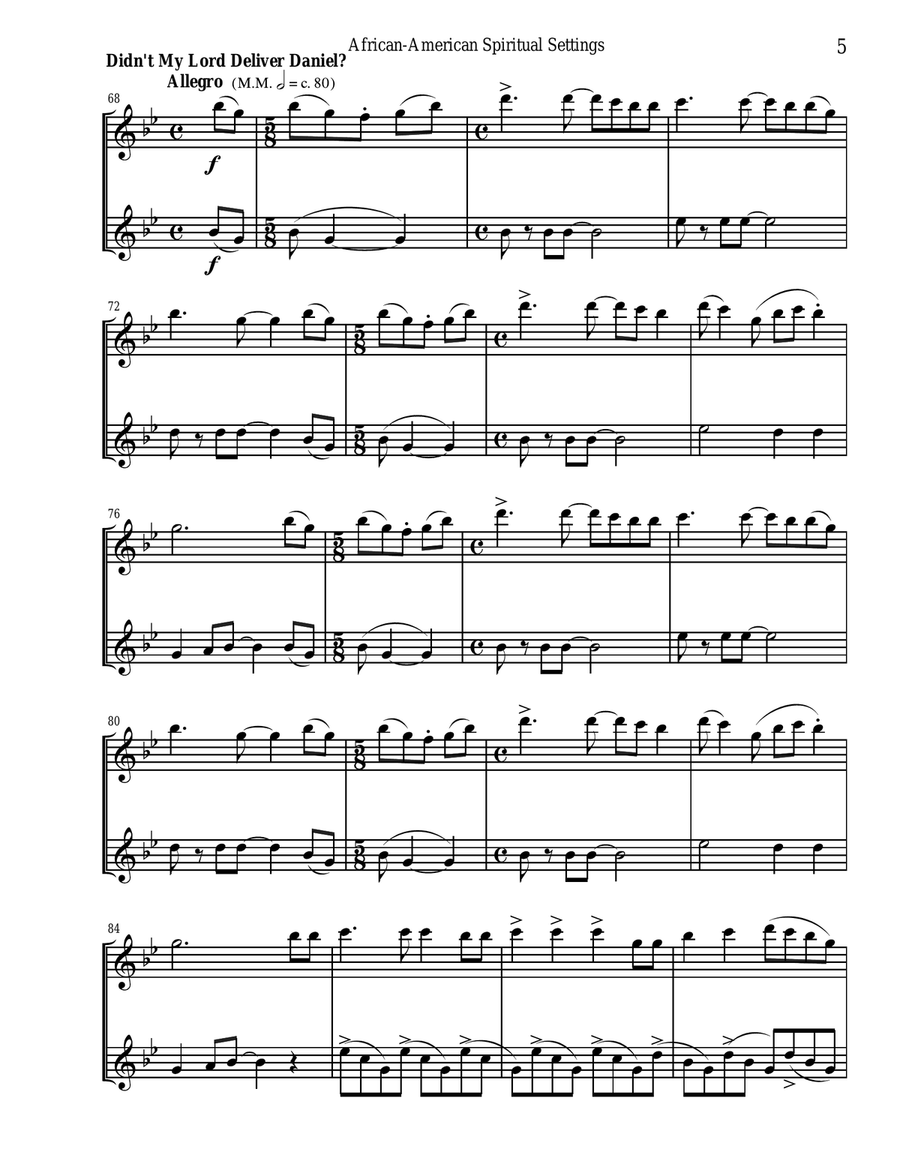 An Emerging American Music for sax duet Woodwind Duet scores gallery preview page 6