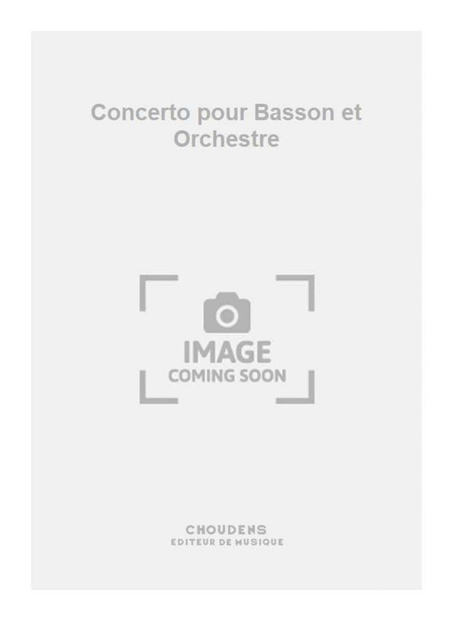 Concerto pour Basson et Orchestre Bassoon Solo scores gallery preview page 1
