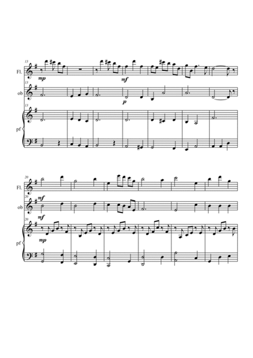 Intermezzo from "Cavalleria Rusticana" . Flute, oboe and piano image number null