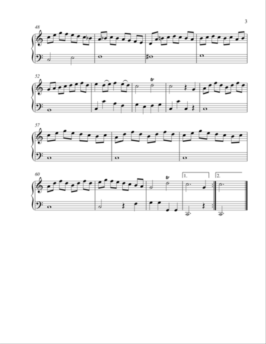 Sonata for Harpsichord #1 WK 141 Harpsichord scores gallery preview page 3