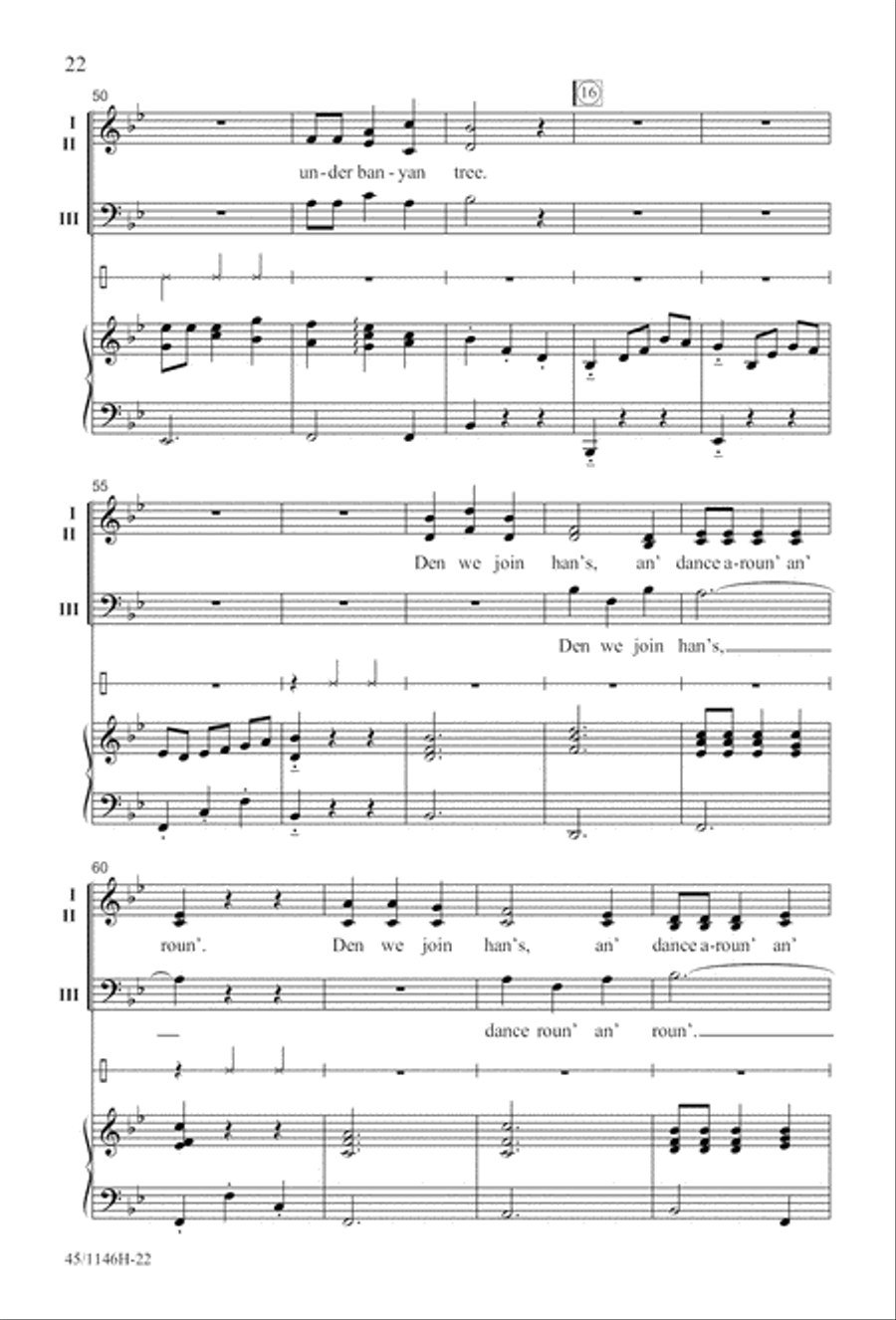 We Sing the World Around Choir scores gallery preview page 22