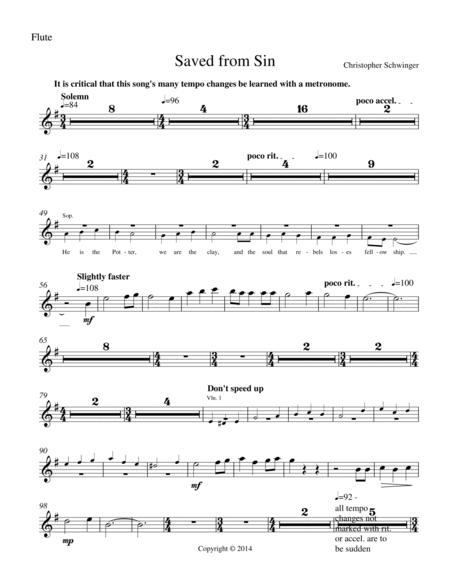 Saved from Sin - for soprano solo and orchestra - Part 2 of 2