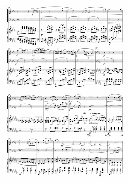 Adagio from Piano Trio, Op.31 for Violin, Viola & Piano image number null