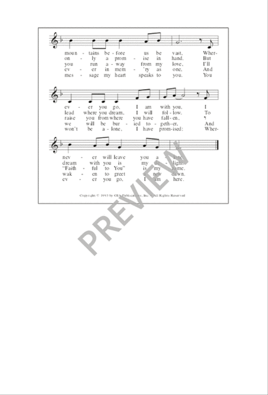 Covenant Hymn - SATB edition image number null