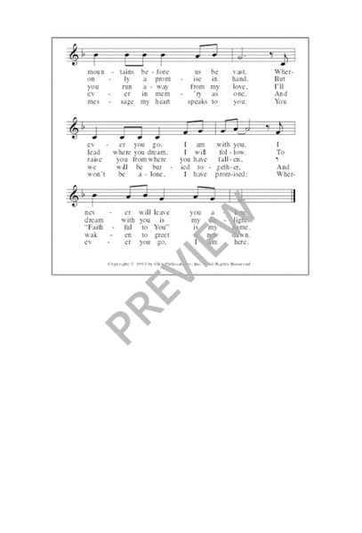 Covenant Hymn - SATB edition image number null