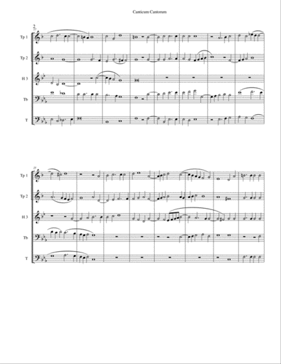 Canticum Cantorum Brass Ensemble scores gallery preview page 3