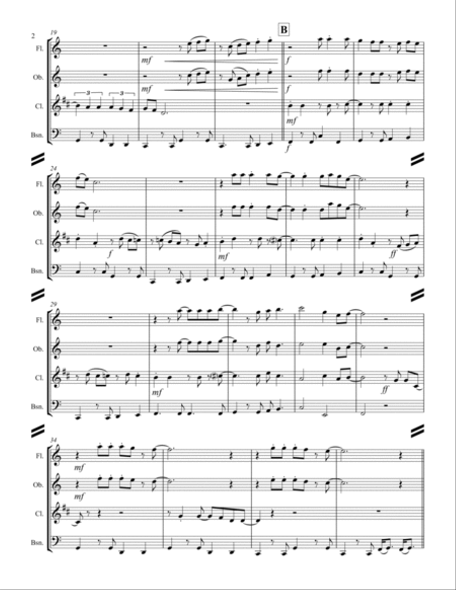 Margaritaville Woodwind Quartet scores gallery preview page 3