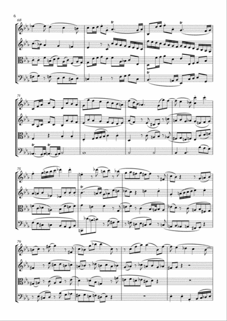 W. A. Mozart - Adagio and Fugue c-moll KV 546 for Strings - score and parts image number null