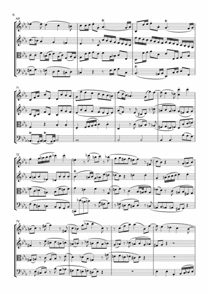 W. A. Mozart - Adagio and Fugue c-moll KV 546 for Strings - score and parts  Digital Sheet Music