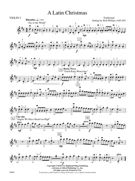 A Latin Christmas: 1st Violin