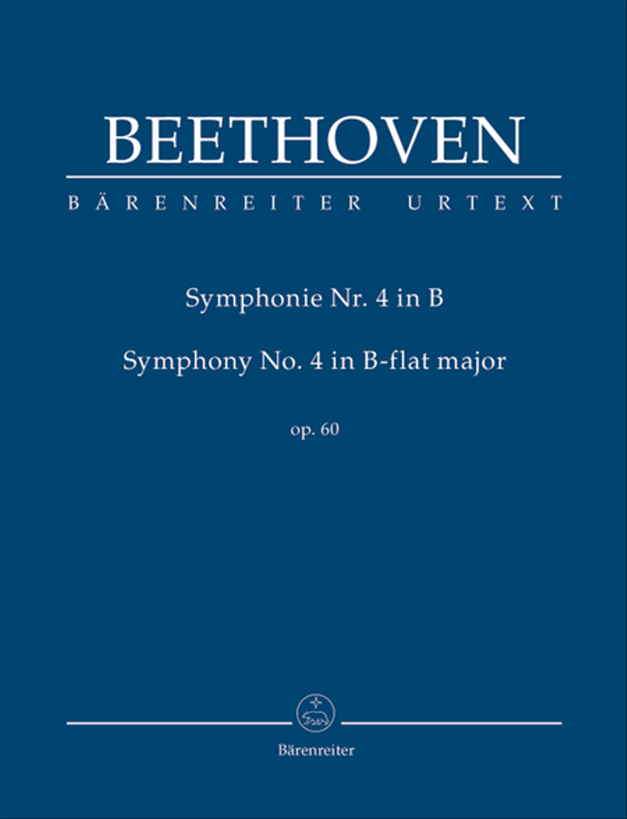 Book cover for Symphony, No. 4 B flat major, Op. 60