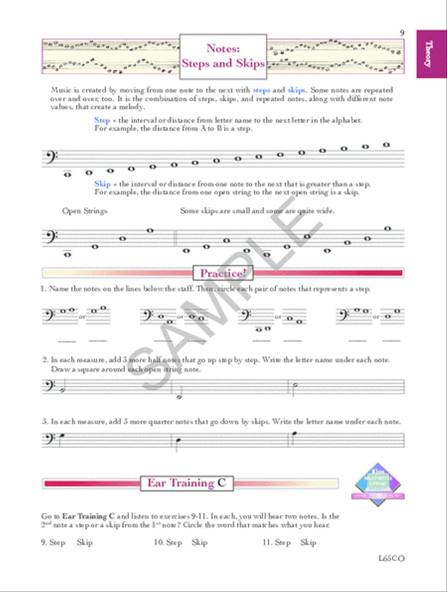 Basic Music Theory And History For Strings Workbook 1 - Cello Chamber Orchestra scores gallery preview page 2