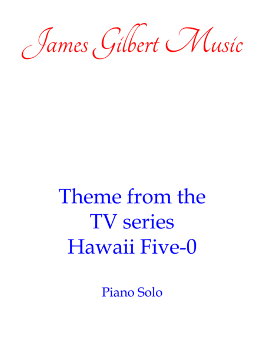Hawaii Five-O Theme Piano Solo scores gallery preview page 1