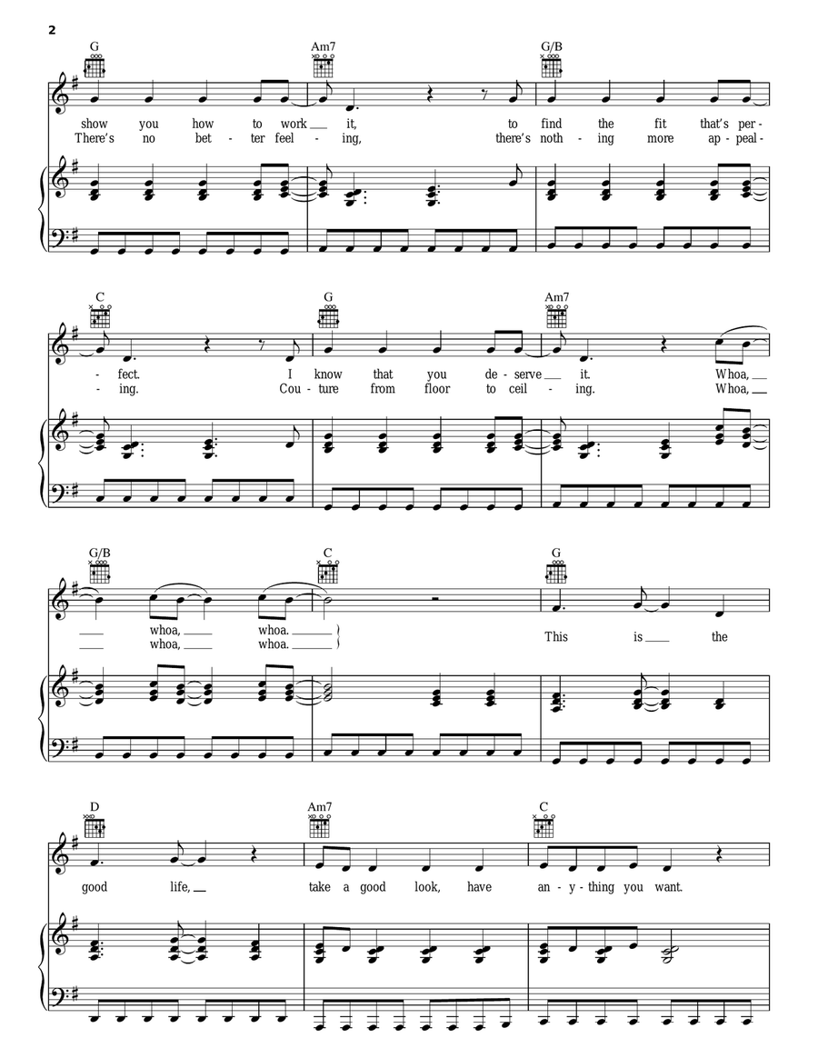 The Good Life The Good Life Piano, Vocal, Guitar scores gallery preview page 2