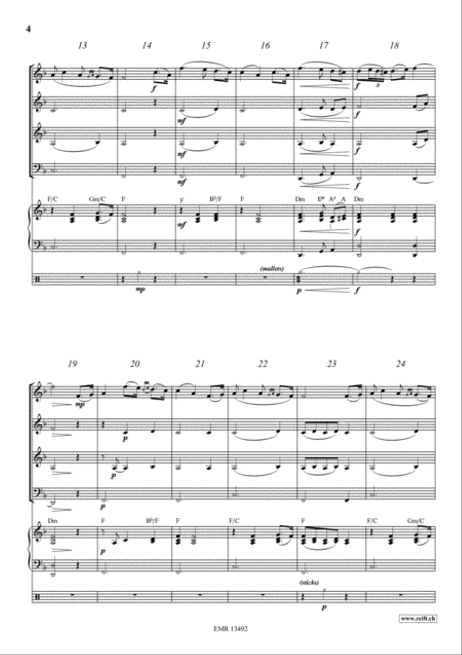The Last Rose Of Summer The Last Rose Of Summer Woodwind Quartet scores gallery preview page 4