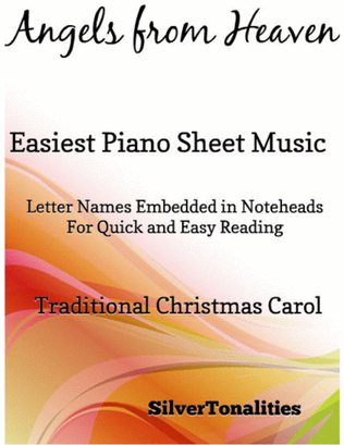 Angels from Heaven Easy Piano Sheet Music