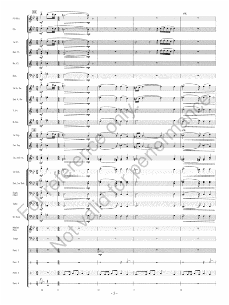 The Ocean Of Fire The Ocean Of Fire Concert Band scores gallery preview page 6