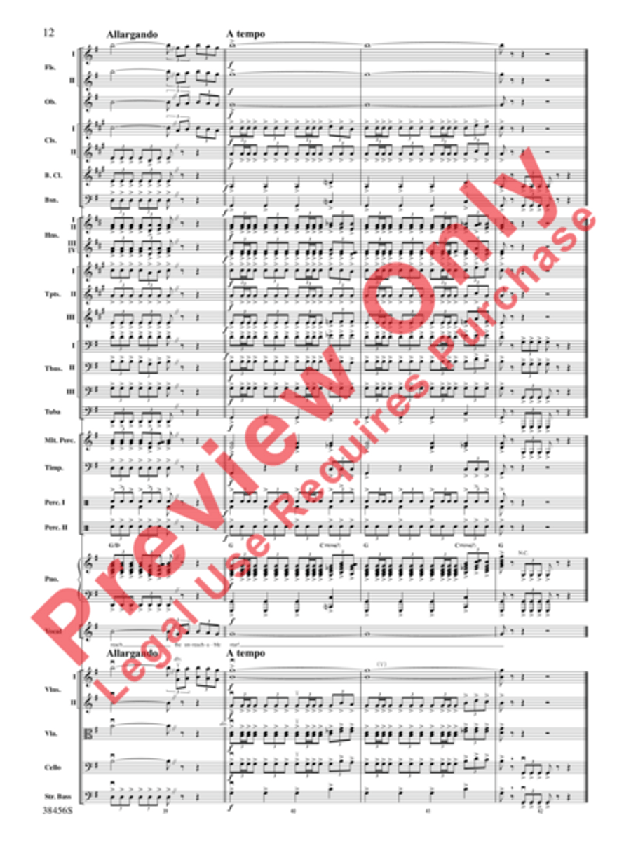 The Impossible Dream (from Man of La Mancha) Full Orchestra scores gallery preview page 13