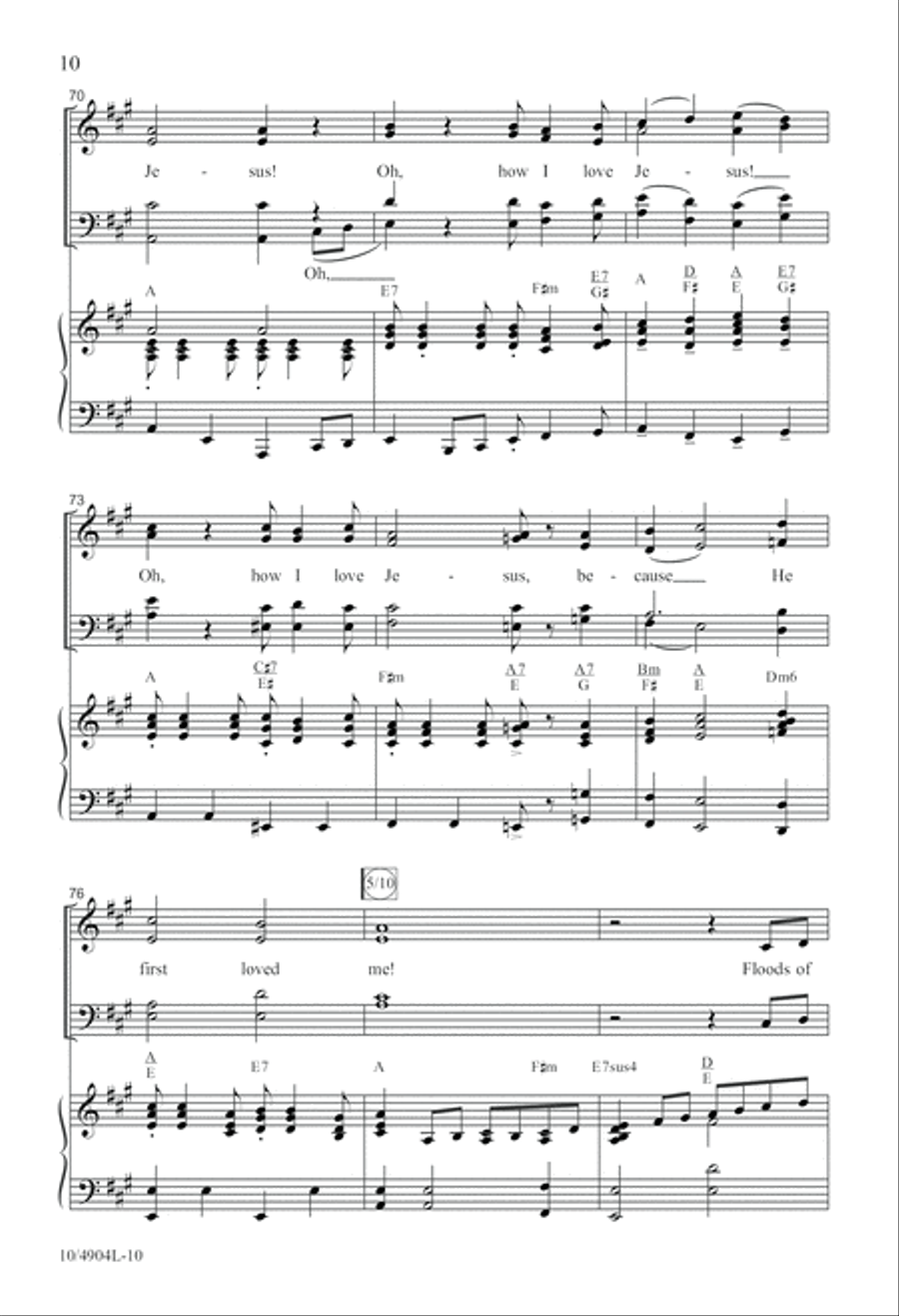 Since Jesus Came Into My Heart 4-Part scores gallery preview page 10