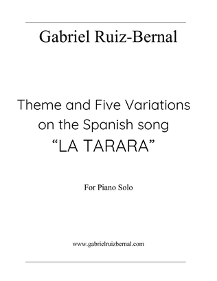 Theme and Five Variations ​on the Spanish Folk Song LA TARARA