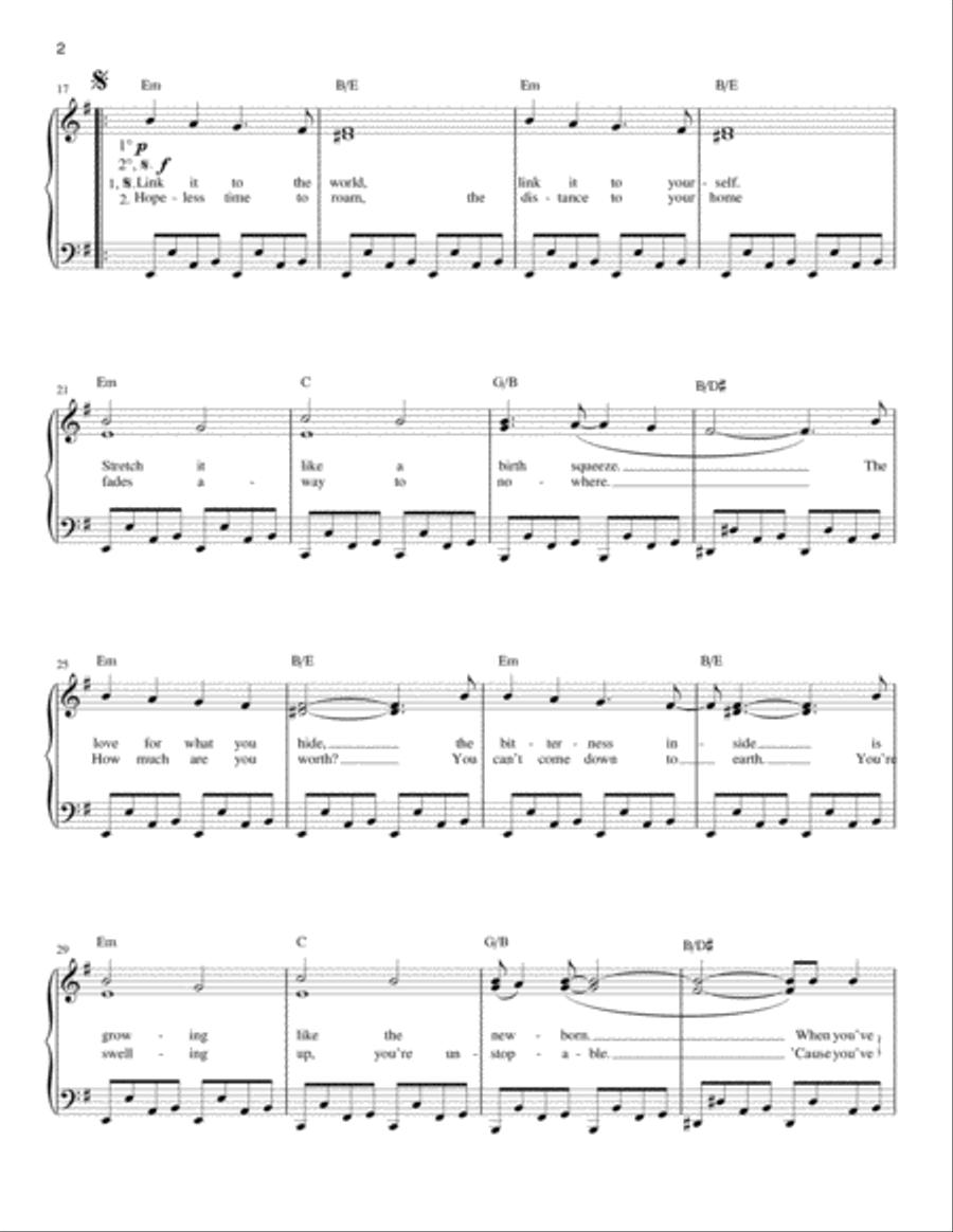 New Born Easy Piano scores gallery preview page 2