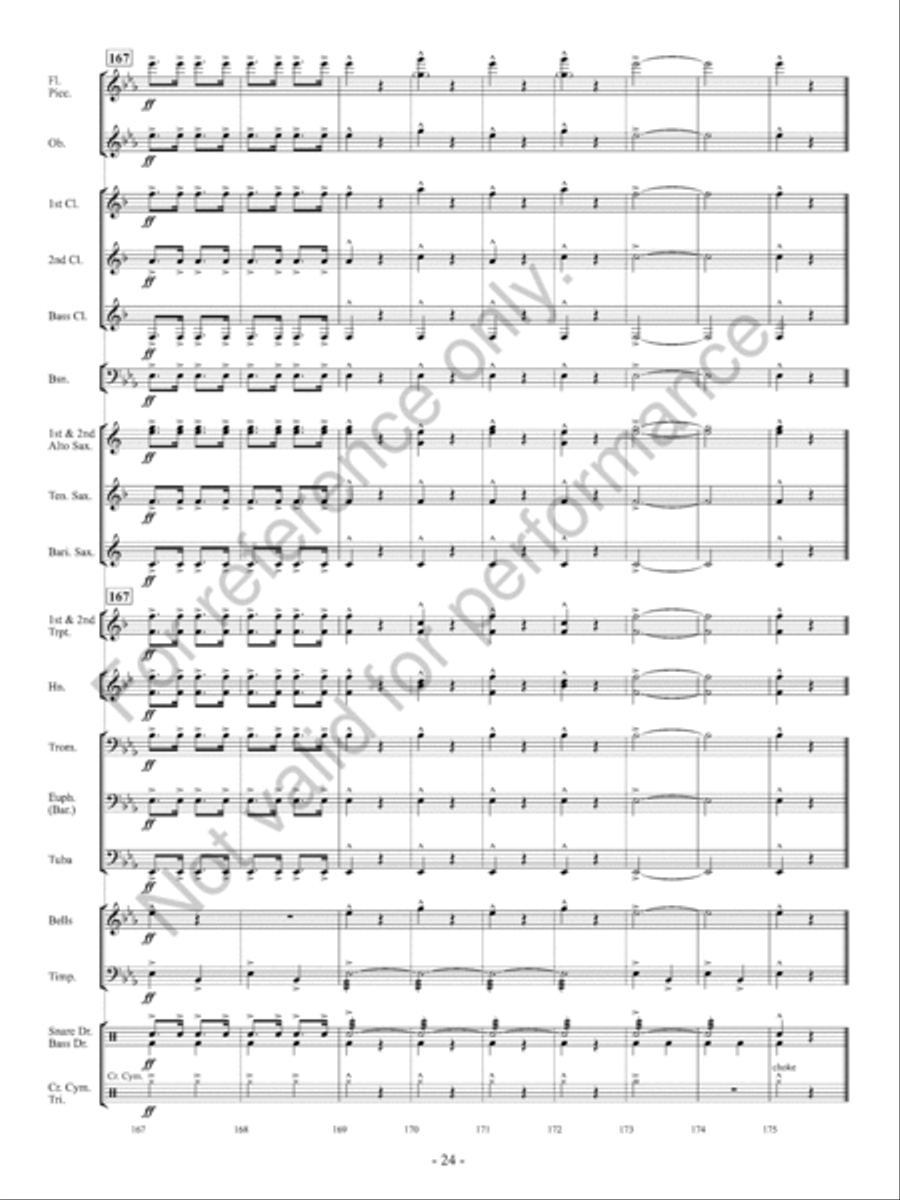 Orpheus Concert Band scores gallery preview page 25