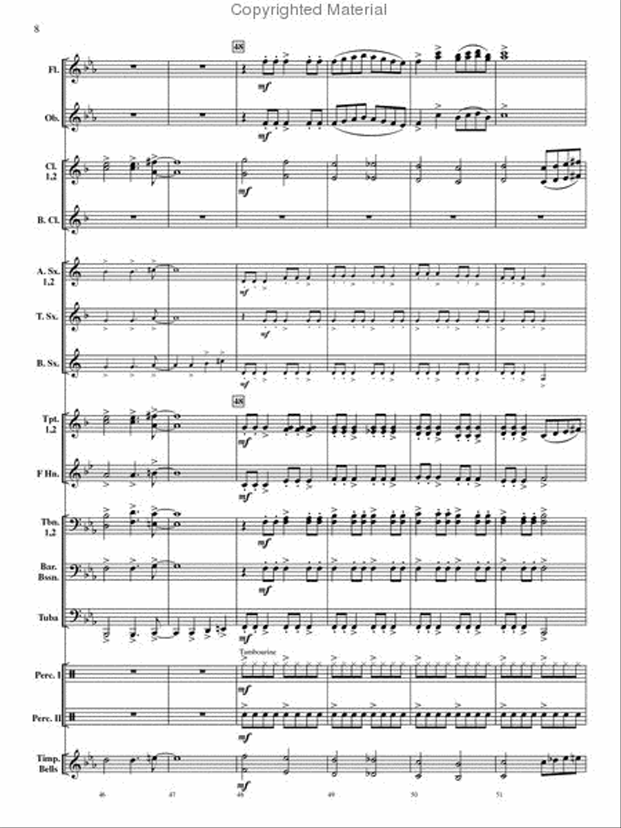 Rondo on a Modal Theme Concert Band scores gallery preview page 9
