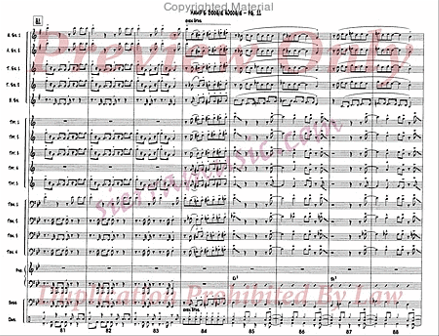 Hamp's Boogie Woogie Jazz Ensemble scores gallery preview page 12