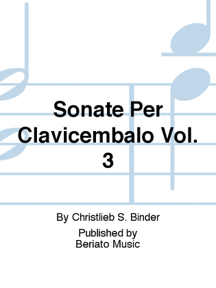 Sonate Per Clavicembalo Vol. 3