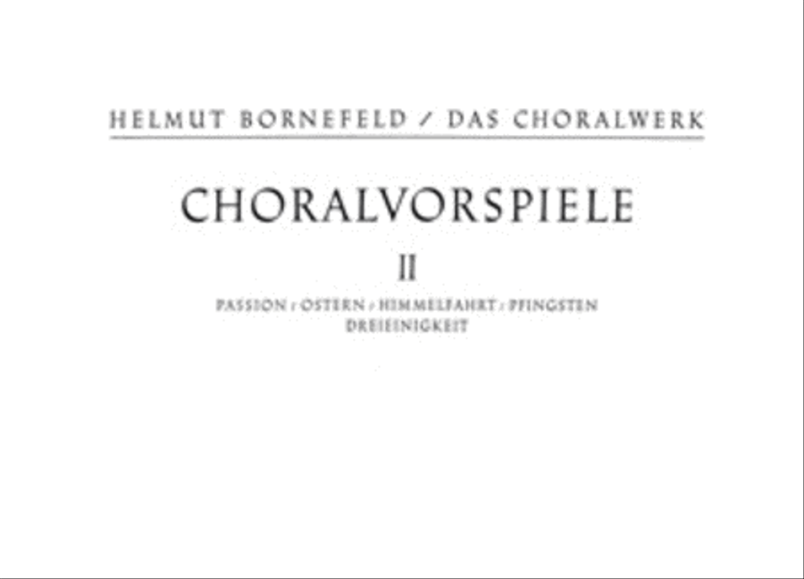 Chorale Preludes II (Passion - Trinity) Collection / Songbook scores gallery preview page 1
