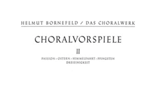 Book cover for Chorale Preludes II (Passion - Trinity)