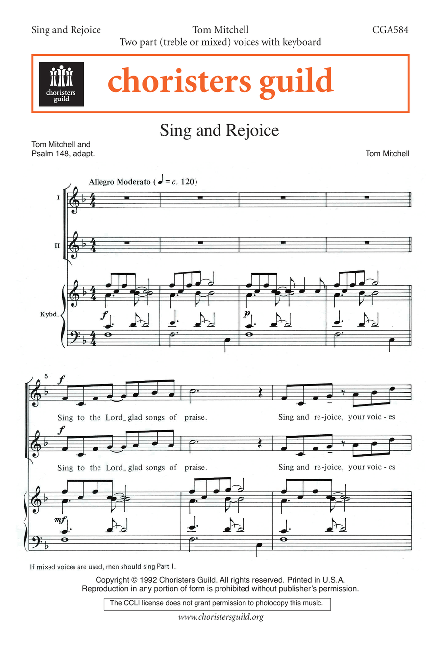 Sing and Rejoice