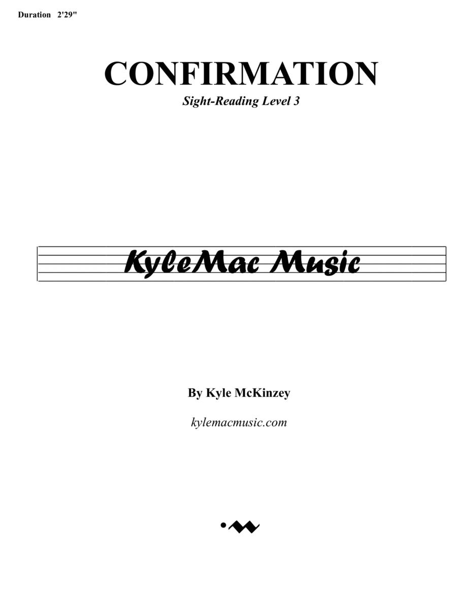 Confirmation Concert Band scores gallery preview page 1