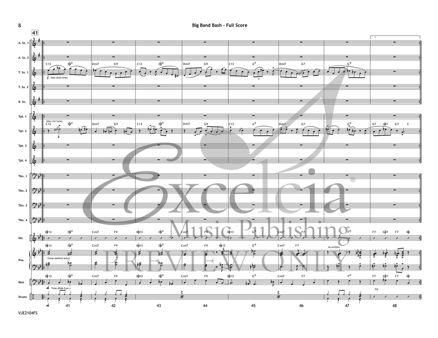 Big Band Bash (Score) Big Band scores gallery preview page 9
