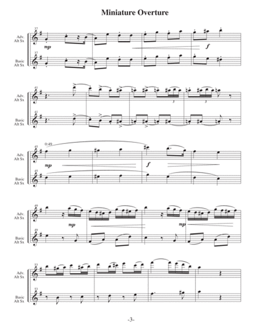 Miniature Overture-Tchaikovsky (Arrangements Level 3-5 for ALTO SAX) Christmas image number null