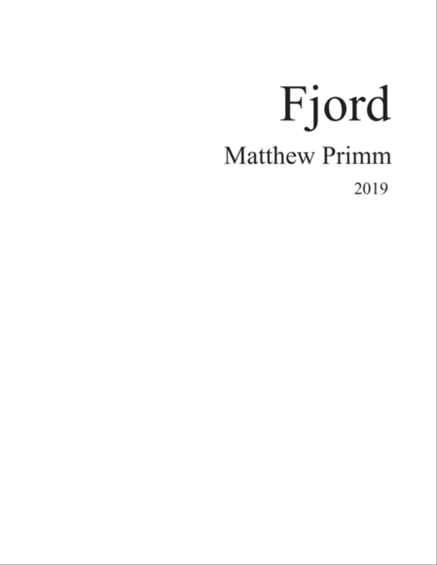 Fjord Concert Band scores gallery preview page 1