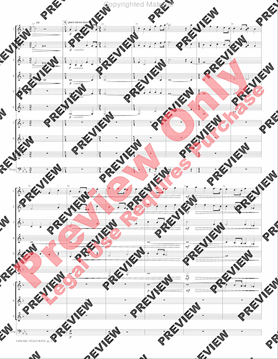 Fanfare Stadt Wien Fanfare Stadt Wien Small Ensemble scores gallery preview page 5
