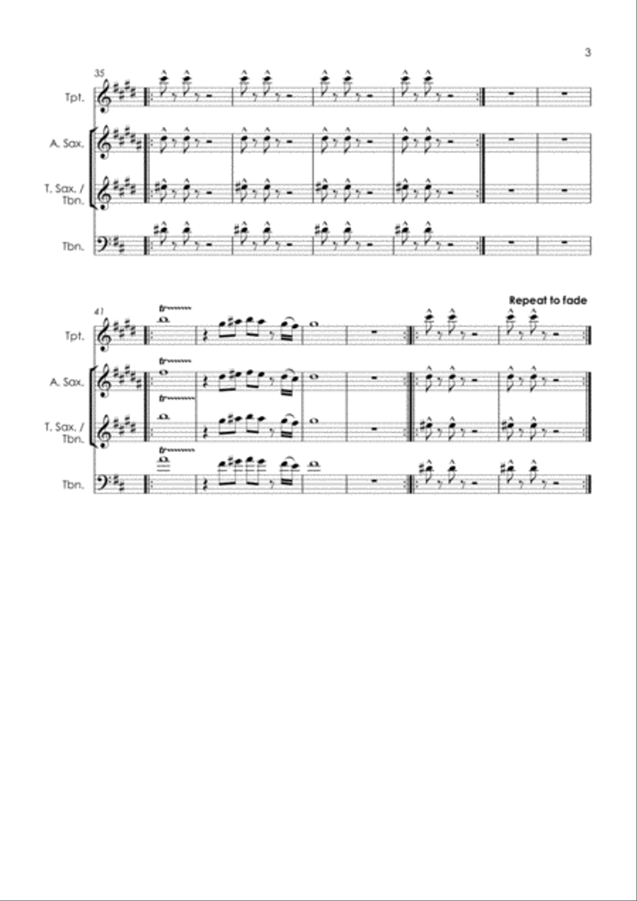 Soul Finger Soul Finger Tenor Saxophone scores gallery preview page 5