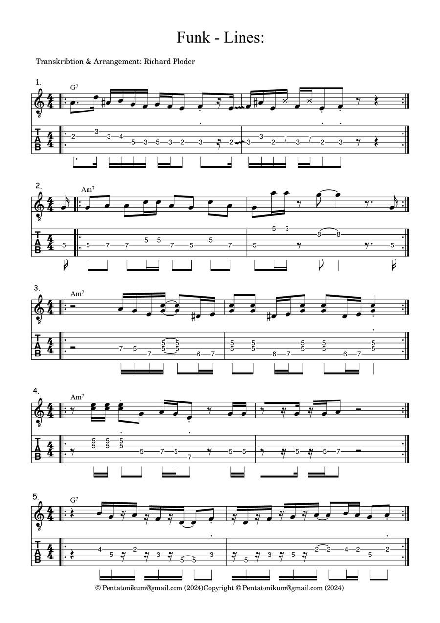 Learn To Play Funk Guitar (Single Note)