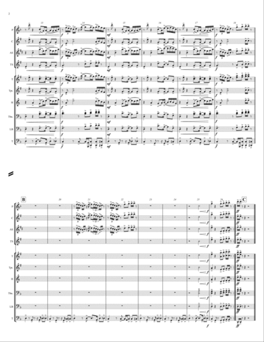 Talkin' Out Of The Side Of Your Neck Marching Band scores gallery preview page 2