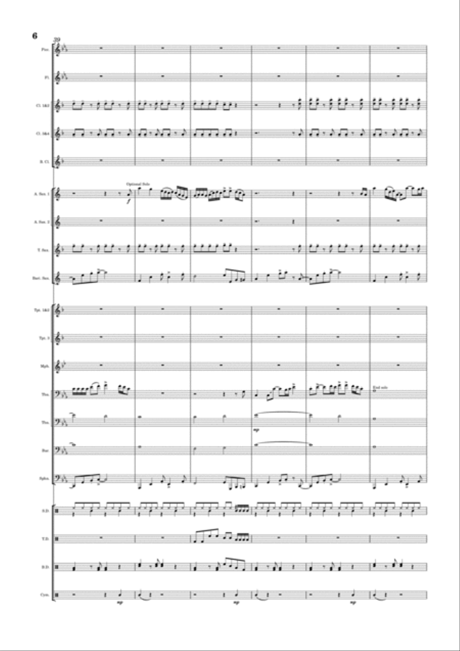 The Other Side The Other Side Marching Band scores gallery preview page 6
