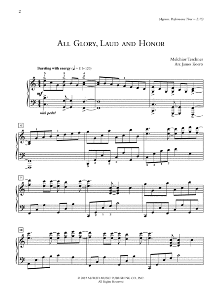 Wondrous Easter Wondrous Easter Piano Solo scores gallery preview page 7