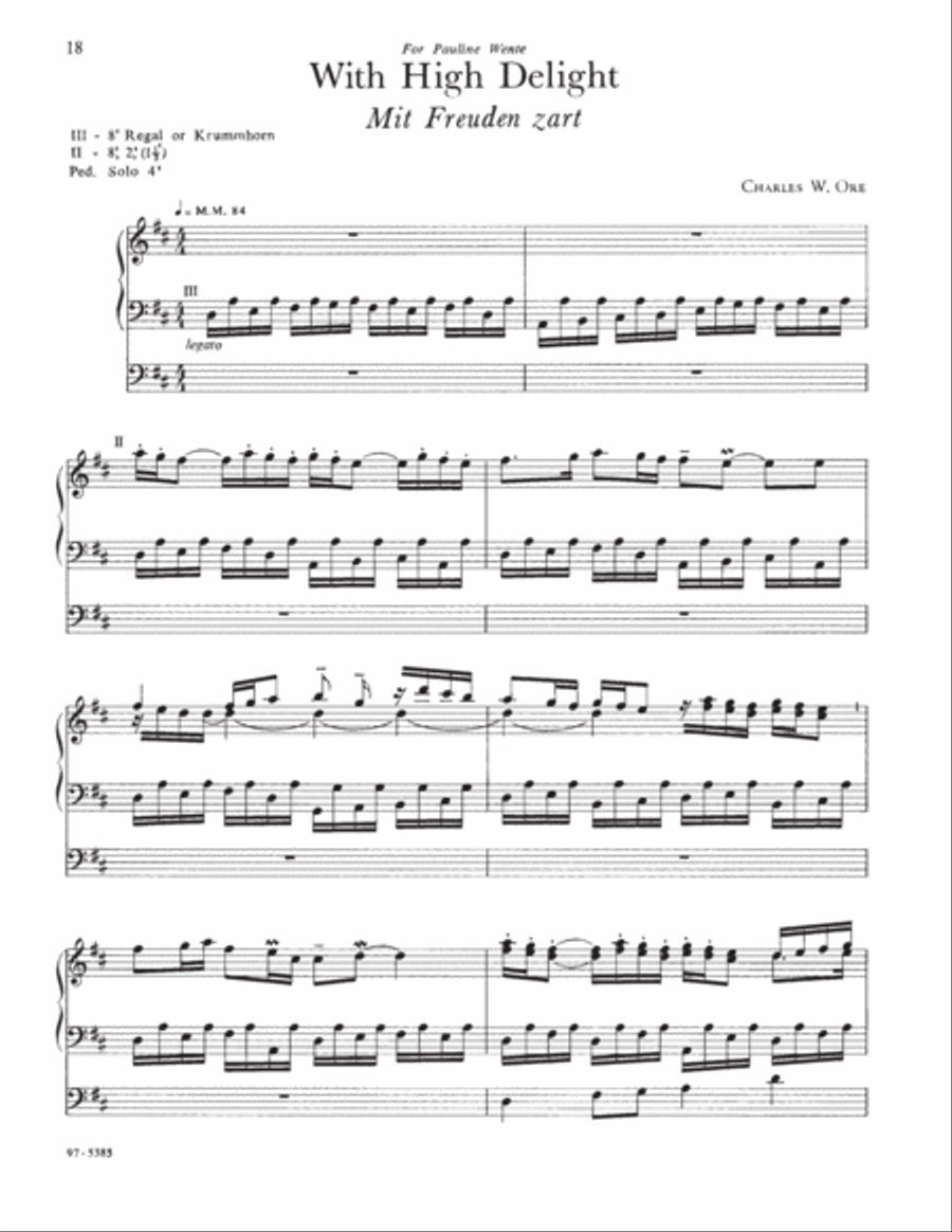 Eleven Compositions for Organ, Set II Organ scores gallery preview page 8
