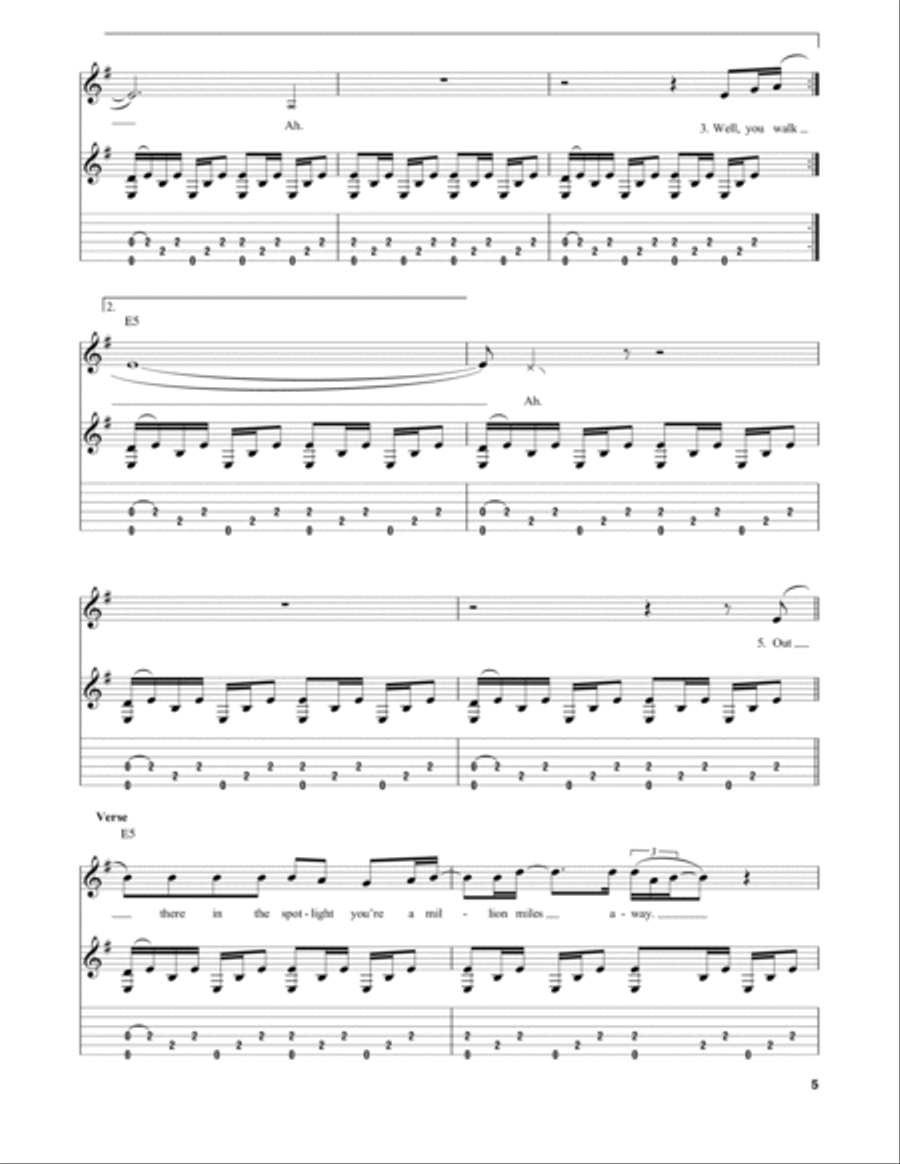 Turn The Page Electric Guitar scores gallery preview page 5