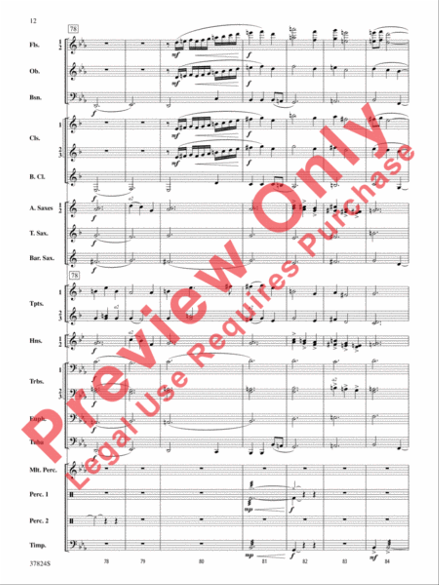 Shadows of the Equinox Shadows of the Equinox Concert Band scores gallery preview page 13