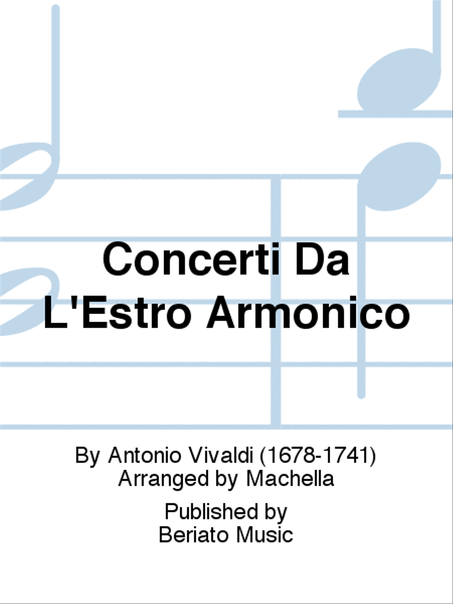Concerto n. 5 e 7 dell'Estro Armonico Harpsichord scores gallery preview page 1