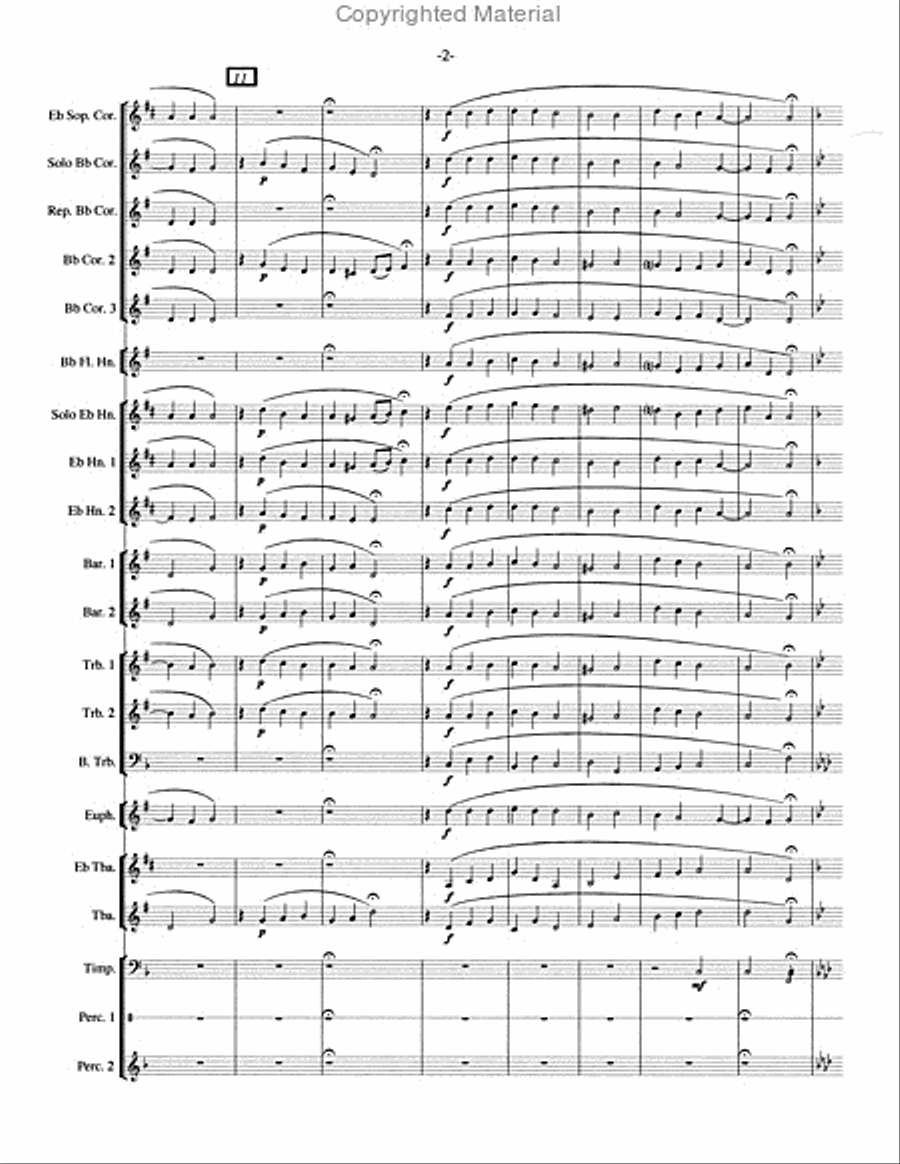 Lo How A Rose Brass Ensemble scores gallery preview page 3