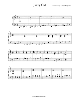 Jazzy Cat (Piano Solo)